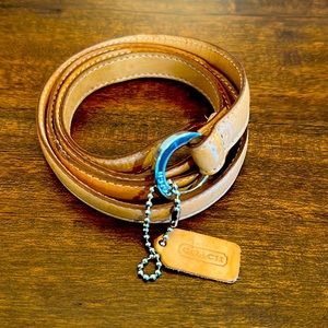 Coach leather belt- Tan
